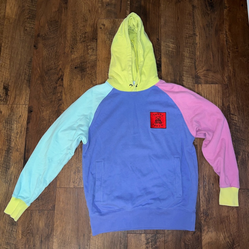 Teddy Fresh Color Block Hoodie